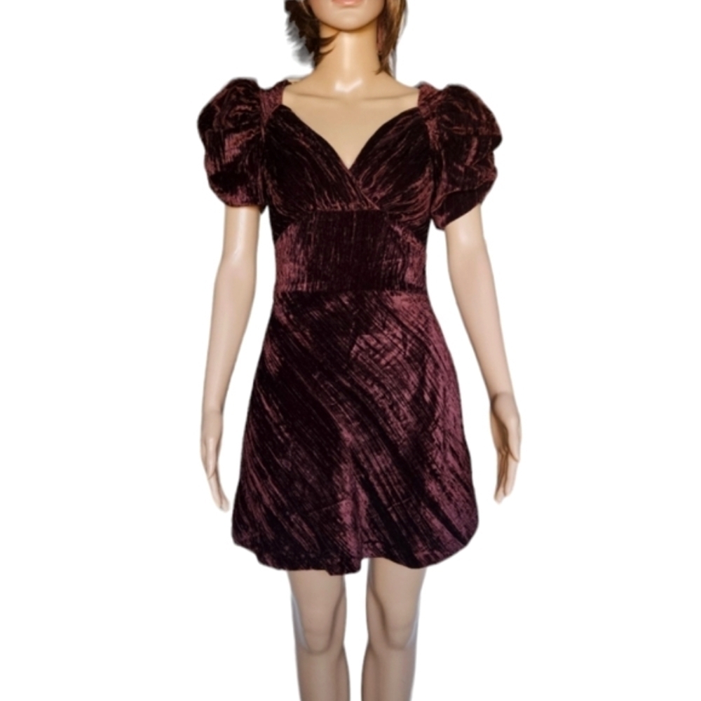 Topshop Velvet Mini Dress